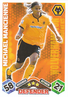 Michael Mancienne Wolverhampton Wanderers 2009/10 Topps Match Attax #351